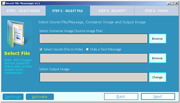 Secret File & Text Messenger