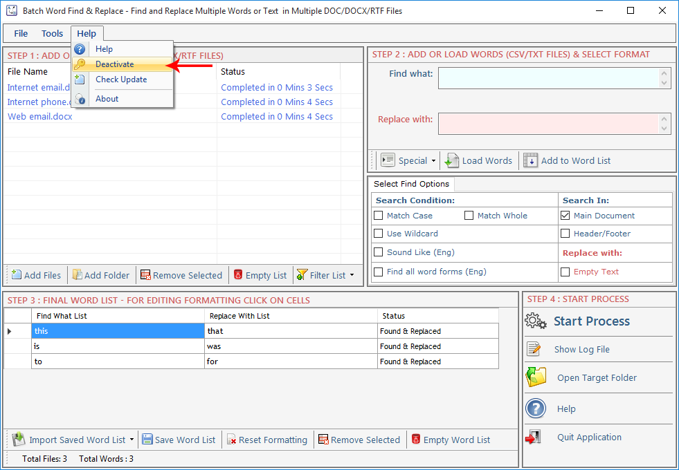Batch Word Find Replace Batch Word Find Replace