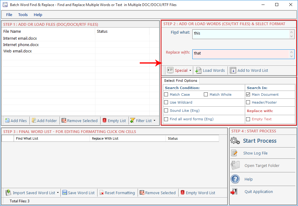 Batch Word Find Replace Batch Word Find Replace