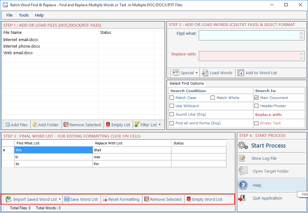 Batch Word Find Replace Batch Word Find Replace