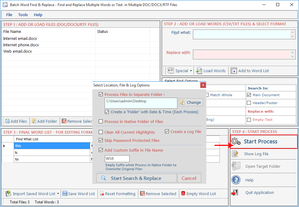 Batch Word Find Replace Batch Word Find Replace