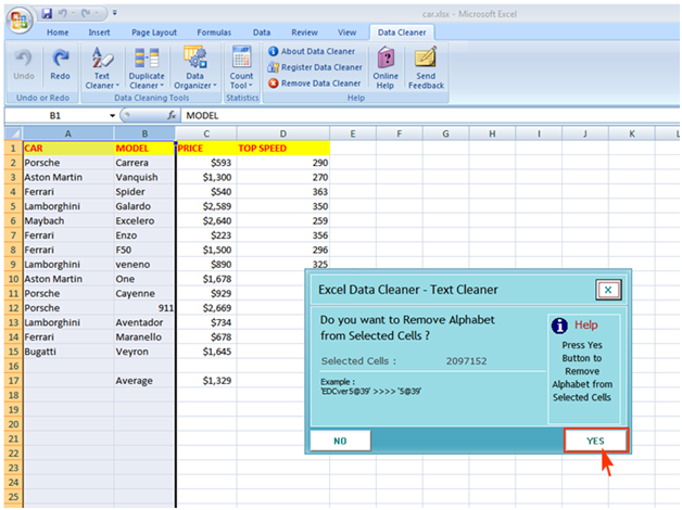 Excel Data Cleaner Premium